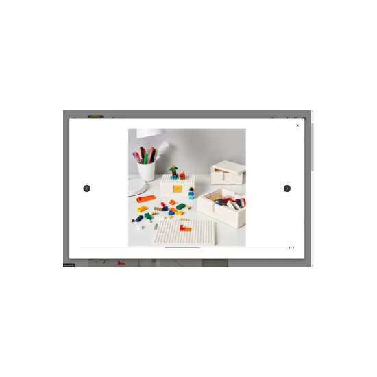 Bygglek Kapaklı Lego® Kutu Seti , Beyaz, 3 Parça Bygglek Kapaklı Lego® Kutu Seti , Beyaz, 3 Parça