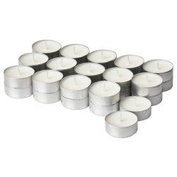 Jamlık Açık Bej 3.5 Saat Vanilya Kokulu Tealight Mum 30adet