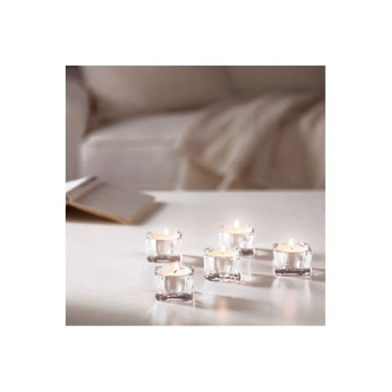 IKEA GLassig Tealight Dekoratif Cam Mumluk 5adet